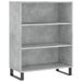 Buffet gris béton 69,5x32,5x180 cm bois d'ingénierie - Photo n°4