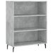 Buffet gris béton 69,5x32,5x180 cm bois d'ingénierie - Photo n°4