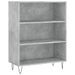 Buffet gris béton 69,5x32,5x180 cm bois d'ingénierie - Photo n°4