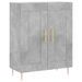 Buffet gris béton 69,5x34x90 cm bois d'ingénierie - Photo n°1