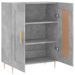 Buffet gris béton 69,5x34x90 cm bois d'ingénierie - Photo n°6