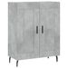 Buffet gris béton 69,5x34x90 cm bois d'ingénierie - Photo n°1