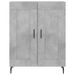 Buffet gris béton 69,5x34x90 cm bois d'ingénierie - Photo n°5