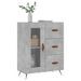 Buffet gris béton 69,5x34x90 cm bois d'ingénierie - Photo n°3