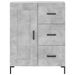 Buffet gris béton 69,5x34x90 cm bois d'ingénierie - Photo n°5