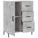 Buffet gris béton 69,5x34x90 cm bois d'ingénierie - Photo n°6