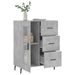 Buffet gris béton 69,5x34x90 cm bois d'ingénierie - Photo n°4