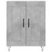 Buffet gris béton 69,5x34x90 cm bois d'ingénierie - Photo n°5