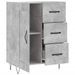 Buffet gris béton 69,5x34x90 cm bois d'ingénierie - Photo n°6