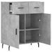 Buffet gris béton 69,5x34x90 cm bois d'ingénierie - Photo n°5