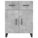 Buffet gris béton 69,5x34x90 cm bois d'ingénierie - Photo n°6