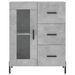 Buffet gris béton 69,5x34x90 cm bois d'ingénierie - Photo n°5