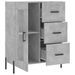 Buffet gris béton 69,5x34x90 cm bois d'ingénierie - Photo n°6