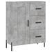 Buffet gris béton 69,5x34x90 cm bois d'ingénierie - Photo n°1