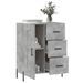 Buffet gris béton 69,5x34x90 cm bois d'ingénierie - Photo n°4