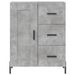 Buffet gris béton 69,5x34x90 cm bois d'ingénierie - Photo n°5