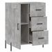 Buffet gris béton 69,5x34x90 cm bois d'ingénierie - Photo n°6