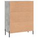 Buffet gris béton 69,5x34x90 cm bois d'ingénierie - Photo n°8