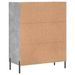 Buffet gris béton 69,5x34x90 cm bois d'ingénierie - Photo n°8