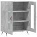 Buffet gris béton 69,5x34x90 cm bois d'ingénierie - Photo n°6