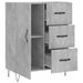 Buffet gris béton 69,5x34x90 cm bois d'ingénierie - Photo n°6