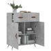 Buffet gris béton 69,5x34x90 cm bois d'ingénierie - Photo n°4