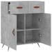 Buffet gris béton 69,5x34x90 cm bois d'ingénierie - Photo n°5