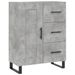 Buffet gris béton 69,5x34x90 cm bois d'ingénierie - Photo n°1