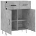 Buffet gris béton 69,5x34x90 cm bois d'ingénierie - Photo n°5