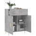 Buffet gris béton 69,5x34x90 cm bois d'ingénierie - Photo n°4