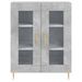 Buffet gris béton 69,5x34x90 cm bois d'ingénierie - Photo n°5