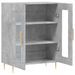 Buffet gris béton 69,5x34x90 cm bois d'ingénierie - Photo n°6