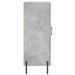 Buffet gris béton 69,5x34x90 cm bois d'ingénierie - Photo n°7