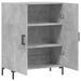 Buffet gris béton 69,5x34x90 cm bois d'ingénierie - Photo n°6