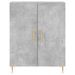 Buffet gris béton 69,5x34x90 cm bois d'ingénierie - Photo n°5