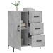 Buffet gris béton 69,5x34x90 cm bois d'ingénierie - Photo n°4