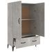 Buffet Gris béton 70x31x115 cm Bois d'ingénierie - Photo n°7