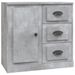 Buffet gris béton 70x35,5x67,5 cm bois d'ingénierie - Photo n°1