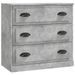 Buffet gris béton 70x35,5x67,5 cm bois d'ingénierie - Photo n°1
