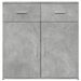 Buffet gris béton 79x38x80 cm bois d'ingénierie - Photo n°5