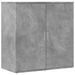 Buffet gris béton 79x38x80 cm bois d'ingénierie - Photo n°1