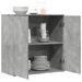 Buffet gris béton 79x38x80 cm bois d'ingénierie - Photo n°4