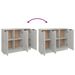 Buffet Gris béton 90,5x30x70 cm Bois d'ingénierie - Photo n°8