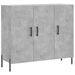 Buffet gris béton 90x34x80 cm bois d'ingénierie - Photo n°1