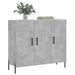 Buffet gris béton 90x34x80 cm bois d'ingénierie - Photo n°3