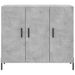 Buffet gris béton 90x34x80 cm bois d'ingénierie - Photo n°6