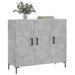 Buffet gris béton 90x34x80 cm bois d'ingénierie - Photo n°3