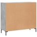 Buffet gris béton 90x34x80 cm bois d'ingénierie - Photo n°8