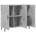 Buffet gris béton 90x34x80 cm bois d'ingénierie - Photo n°5