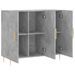 Buffet gris béton 90x34x80 cm bois d'ingénierie - Photo n°5